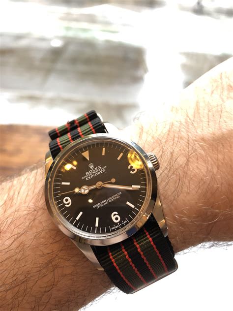 rolex explorer on a nato|rolex nylon nato strap.